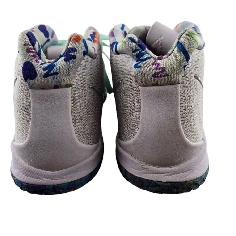 Nike Kyrie 4 GS 90's Basketball Sneakers Size 7 Y‎ Youth White 2018 Muticolor